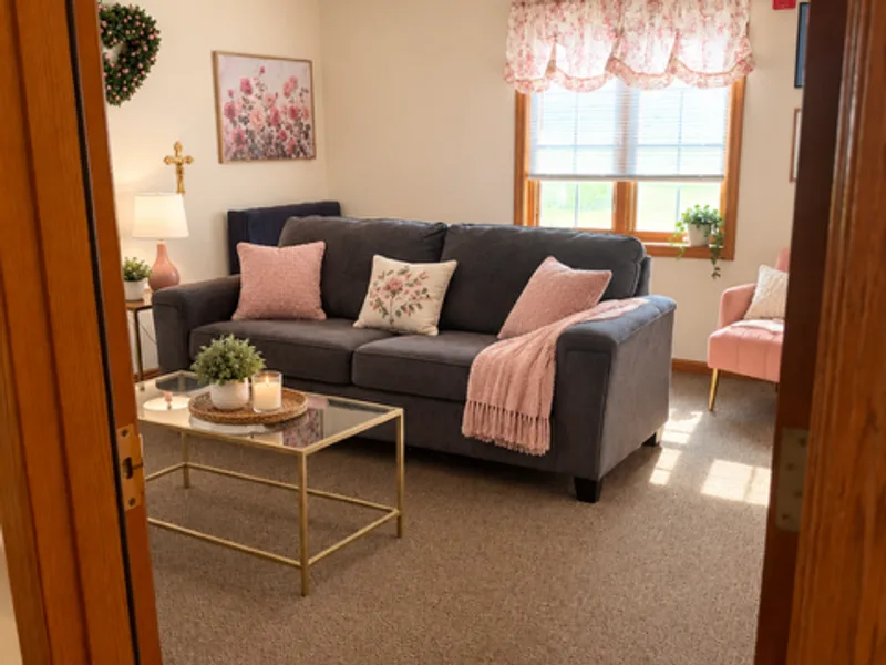 Apartment Lounge at Adava Care of Hartland senior living in Hartland, WI