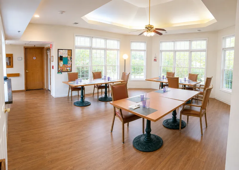 Dining room at Adava Care of Oak Creek senior living in Oak Creek, WI