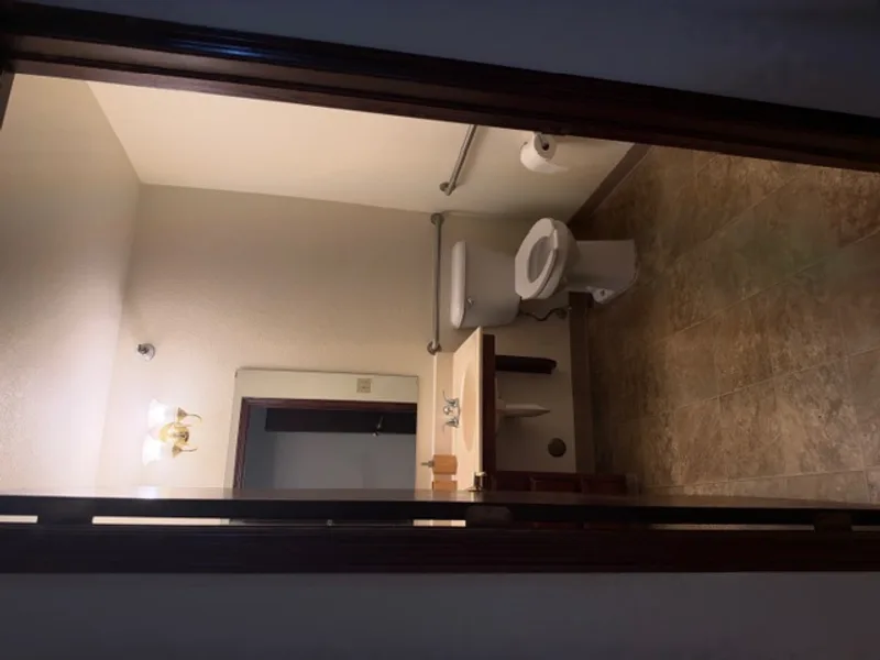 Accessible bathroom in memory care at Adava Care St. Francis in St. Francis, WI