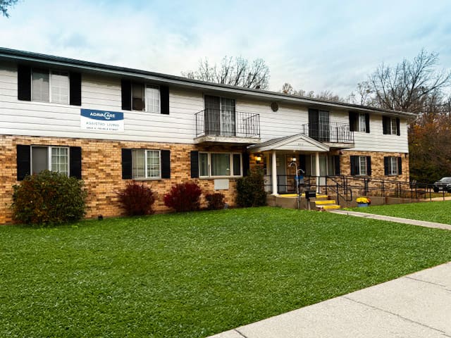 Residential assisted living facility exterior view.